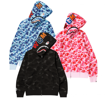 Hoodies & Zip-Ups collection featuring Ape Shark Zip Hoodie