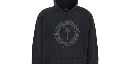 Classic rainbow gradient letter hoodie set T917 black sweatshirt L Mldrip