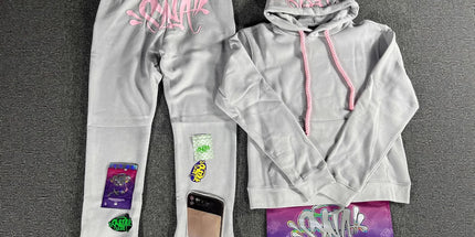 Hooded Sweatshirt and Sweatpants Set Gray Set 01 M Mldrip