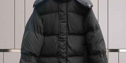 Long-sleeved down jacket with a loose shape