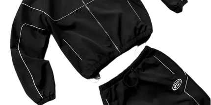 Retro Zip-Up Hoodie Set Mldrip