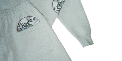 Grey Disc Pattern Men’s Shorts & Tracksuit Set Mldrip