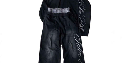 Punk Print Hoodie and Sweatpants Set Mldrip