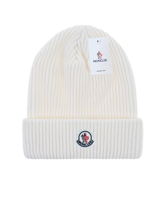 Moncler Beanie – Warmth with Luxury Edge White Moncler Beanie Mldrip