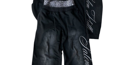 Punk Print Hoodie and Sweatpants Set 1 XL Mldrip