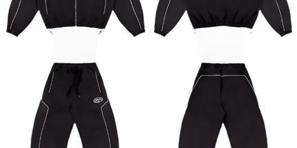 Retro Zip-Up Hoodie Set 1 2 Mldrip