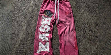 Casual Cotton Pants Pink L Mldrip
