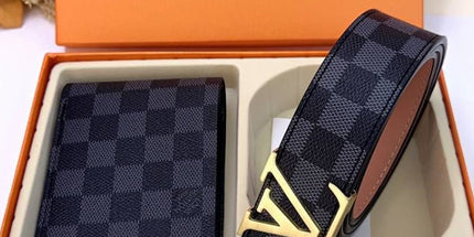 Luxury LV & Burberry Belt + Purse Set – Timeless Drip, Designer Flex - Mldripanddrop