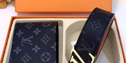 Luxury LV & Burberry Belt + Purse Set – Timeless Drip, Designer Flex - Mldripanddrop