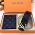 Black 2 Luxury LV & Burberry Belt + Purse Set