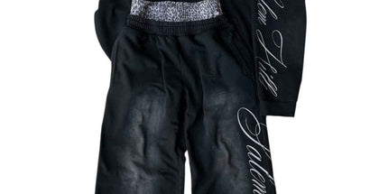 Punk Print Hoodie and Sweatpants Set 1 M Mldrip