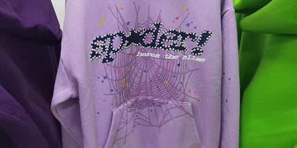 Thick fleece hoodie with a hood Light purple M Mldrip