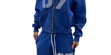 Gothic Streetwear Oversized Hoodie Set Mldrip