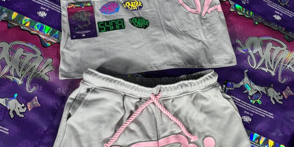 Hooded Sweatshirt and Sweatpants Set Gray Set 02 XL Mldrip