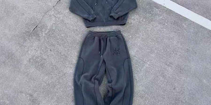 Star Print Zippered Hooded Sweatshirt Mldrip