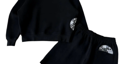 Grey Disc Pattern Men’s Shorts & Tracksuit Set 6 Mldrip