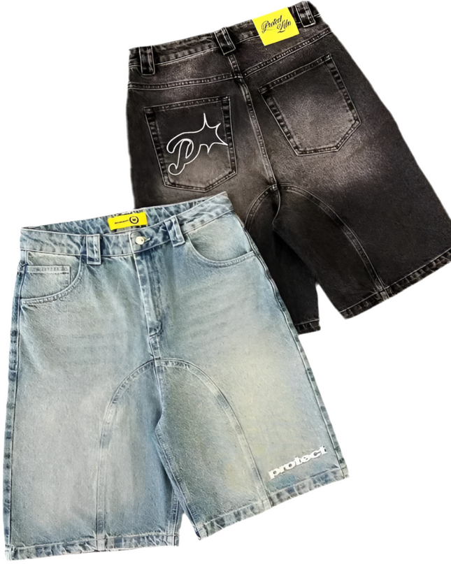 Retro Embroidered Denim Shorts Mldrip