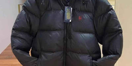 Thickened down polo jackets for enhanced warmth