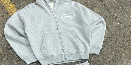 Alcatraz Island hooded sweatshirt and sweatpants set Gray top S Mldrip