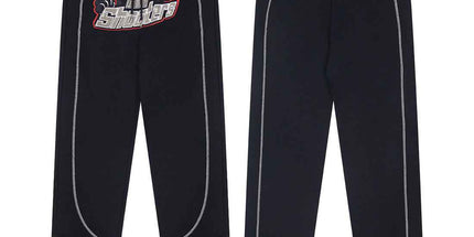 Classic rainbow gradient letter hoodie set 509 black trousers L Mldrip