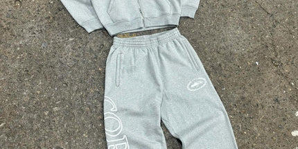 Alcatraz Island hooded sweatshirt and sweatpants set Gray suit 2XL Mldrip