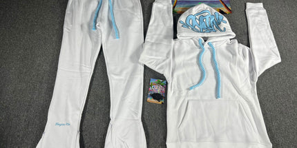 Hooded Sweatshirt and Sweatpants Set White Set 15 L Mldrip