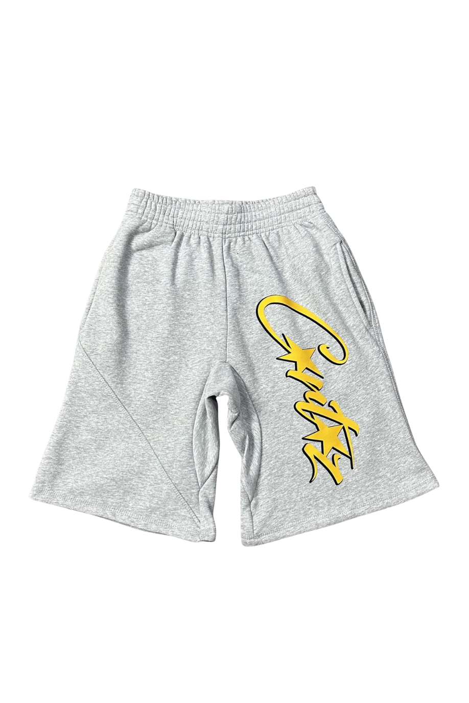 Island Yellow Script Shorts – product view 3