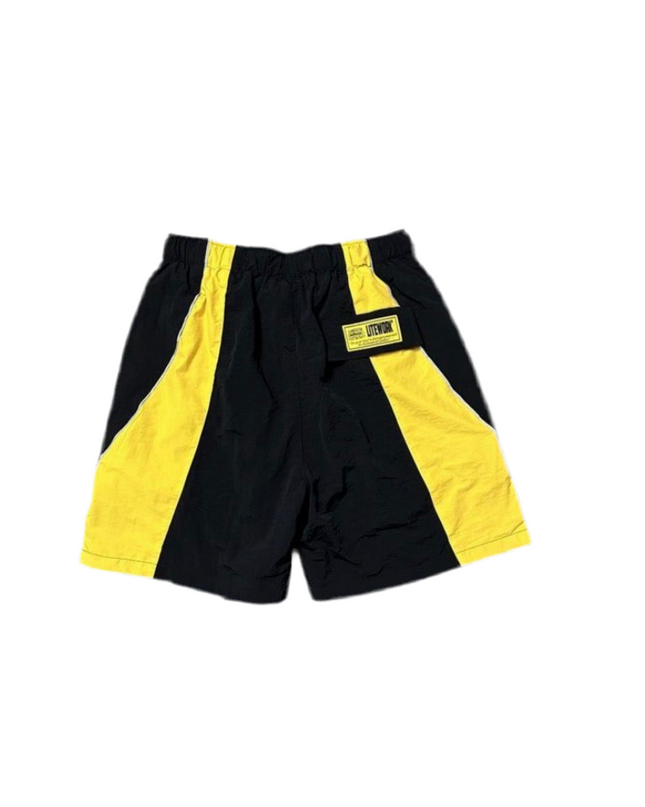 Black & Yellow Windbreaker Set – Bold Streets, Fresh Energy Black and Yellow Shorts Mldrip