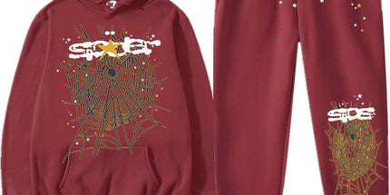 Printed Couple Hoodie and Sweatpants Set Mldrip