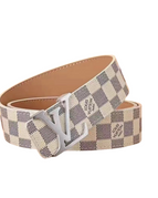 White LV Belt