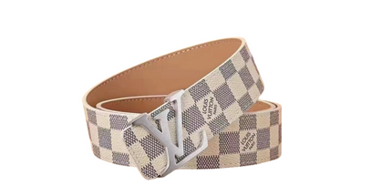 Louis Vuitton Monogram Leather Belt White LV Belt Mldrip