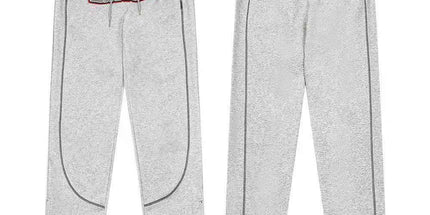 Classic rainbow gradient letter hoodie set 509 gray trousers S Mldrip