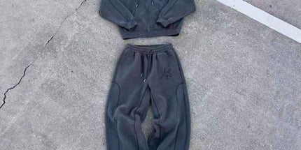 Star Print Zippered Hooded Sweatshirt Mldrip