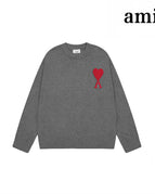 • Dark gray and red label [2115 round neck