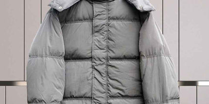 Long-sleeved down jacket with a loose shape