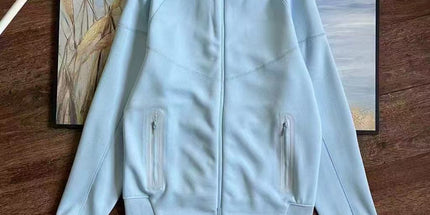 Cotton Blend Sports Hooded Jacket and Pants