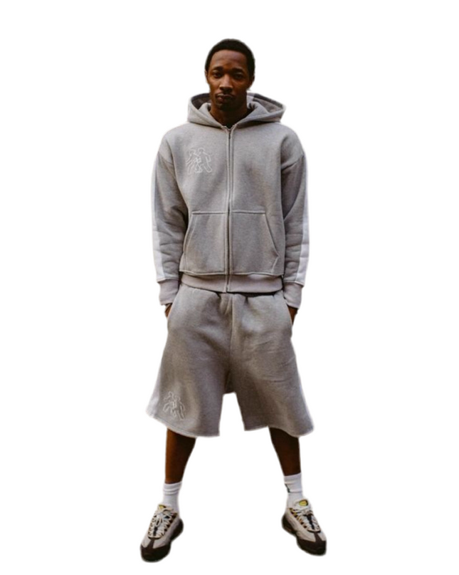 Zipper Hoodie & Shorts Set - Mldripanddrop