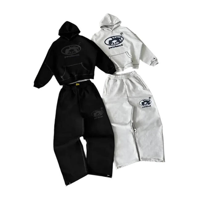 Vintage Rock Hoodie Set Mldrip