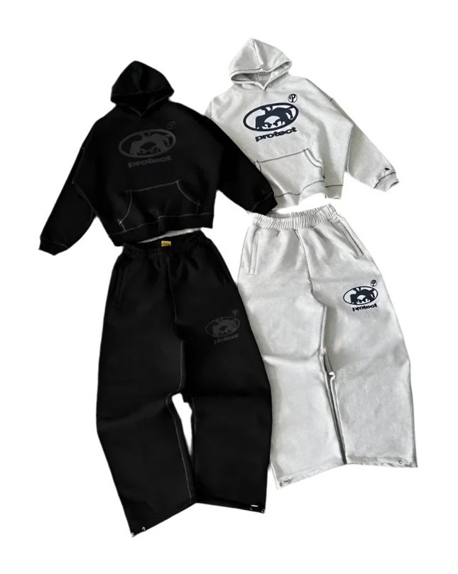 Vintage Rock Hoodie Set Mldrip