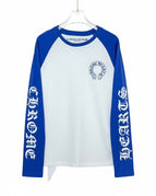 Blue Chrome-Style Graphic Tee