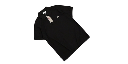 Lacoste T-Shirt – Classic Crocodile Style Black Lacoste T-Shirt – Classic Crocodile Style Mldrip