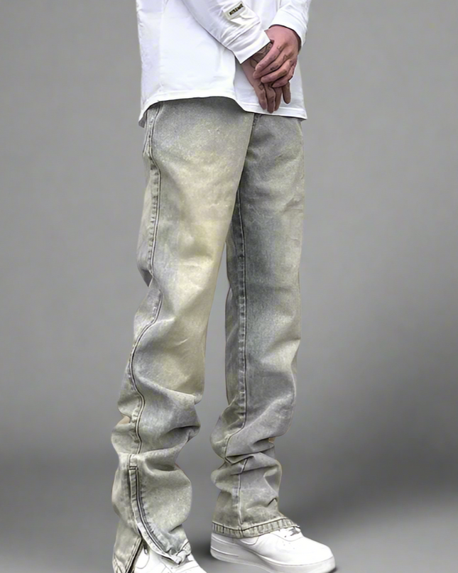 Aria Zip Flared Jeans – product view 2