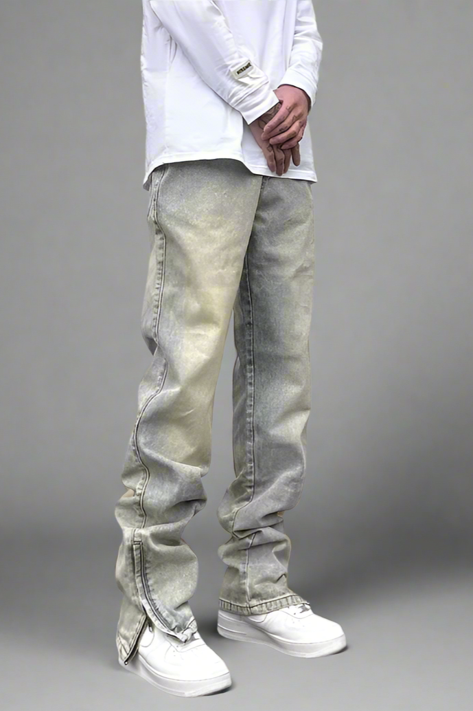 Aria Zip Flare Jeans