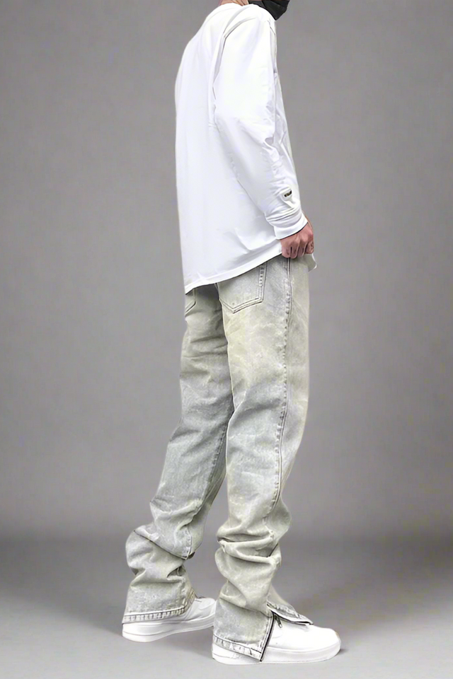 Aria Zip Flared Jeans – product view 4