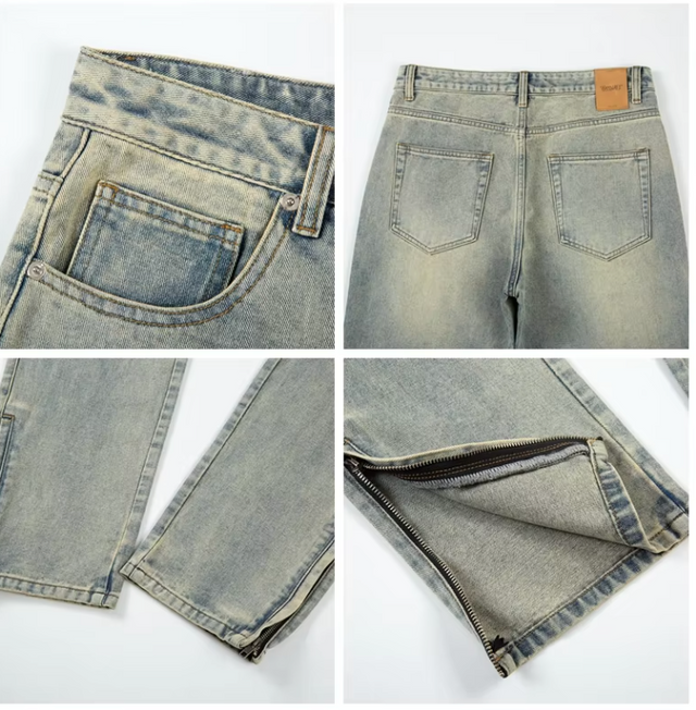 Aria Zip Flared Jeans – product view 5