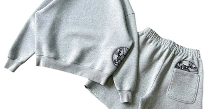 Grey Disc Pattern Men’s Shorts & Tracksuit Set 5 Mldrip