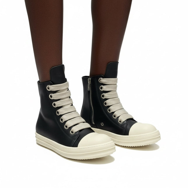 Owens–Style Jumbo Lace-Up Sneakers – Chunky Avant-Garde Shoes Mldrip