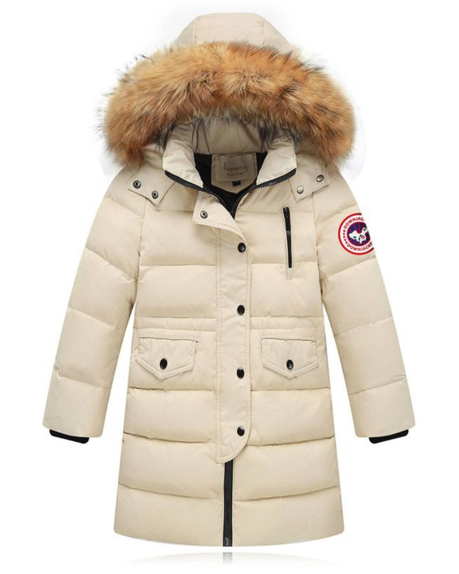 Luxury Fur Hooded Winter Parka Jacket – Black | MLDRIP