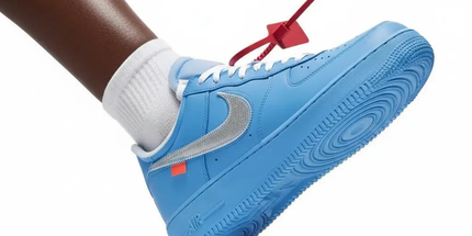 Nike Off-White Air Force 1 Style blue Mldrip