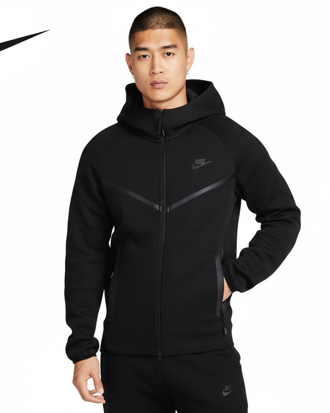 Sport-Style Full Zip Hoodie – Tech Fleece Windrunner Design